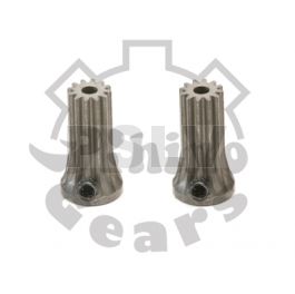 HR1038 - Rhino Gear Ultra Hardened Steel Pinions 0.6M 12T T-REX 500